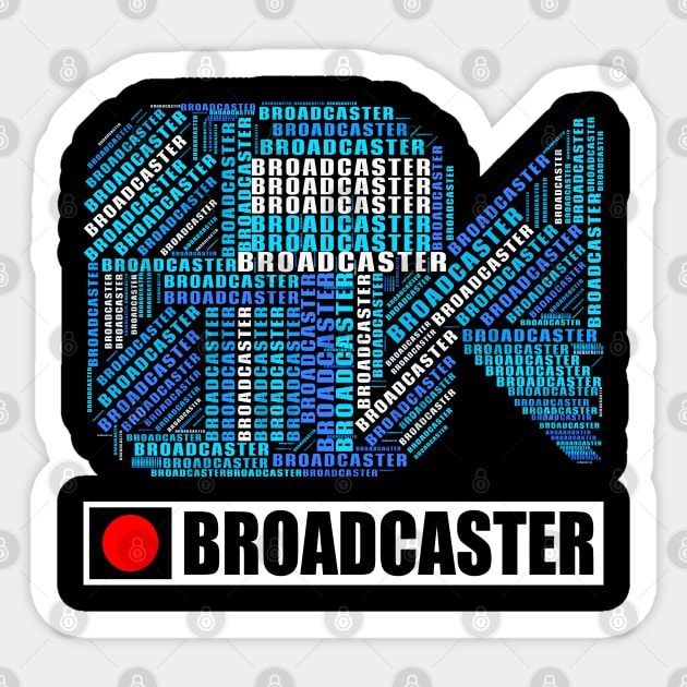 Amusing Broadcaster Artwork Sticker by BaronBoutiquesStore